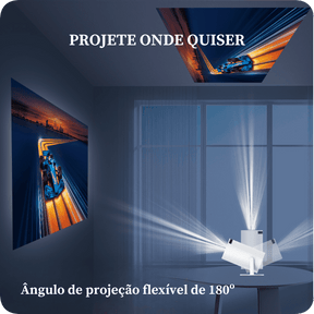 Projetor de Cinema LED 4k - Wi-Fi - Android