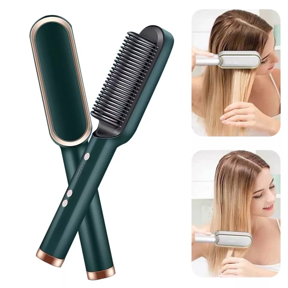 Escova alisadora Smooth Hair 5 em 1 Ⓡ Alisa, seca, hidrata, modela e anti-frizz