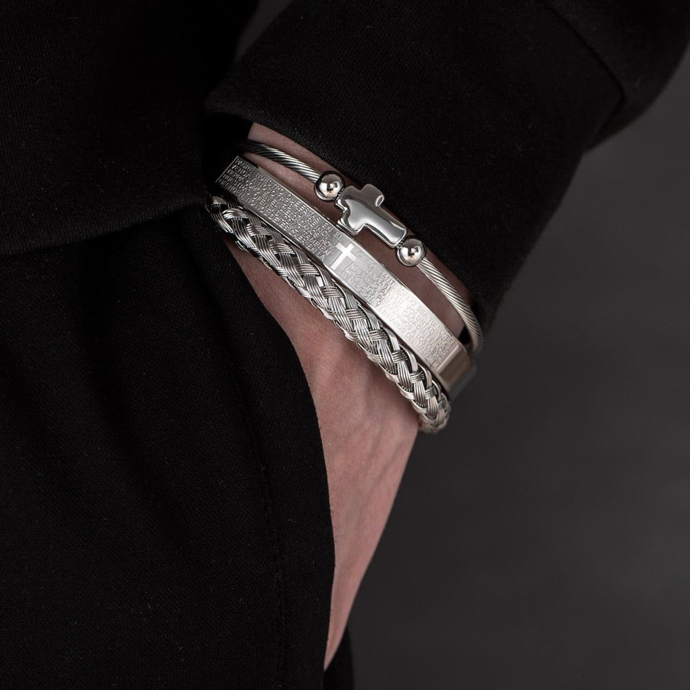 Pulseira Escultural Romana (KIT 3 POR 1)
