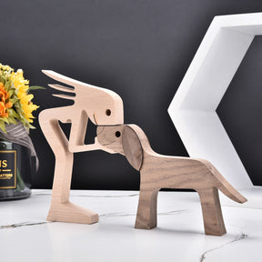 Escultura de madeira PET