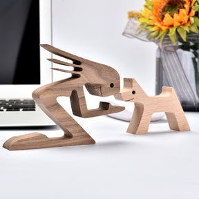 Escultura de madeira PET