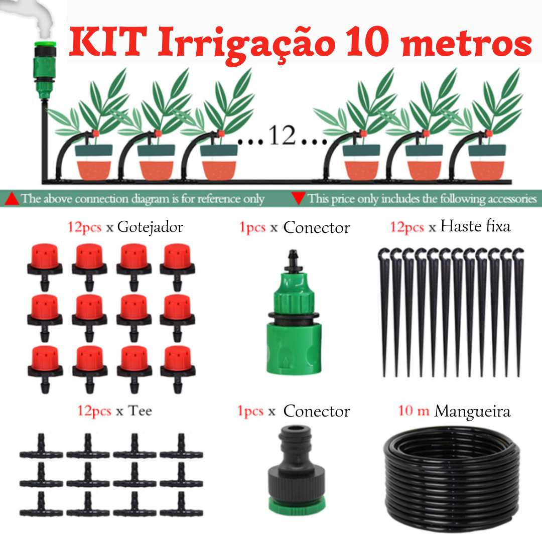 kit Irrigadores Automáticos de Jardim