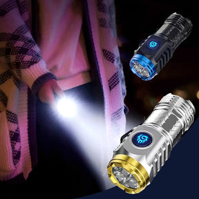 Mini Lanterna Tática Recarregável Zoom